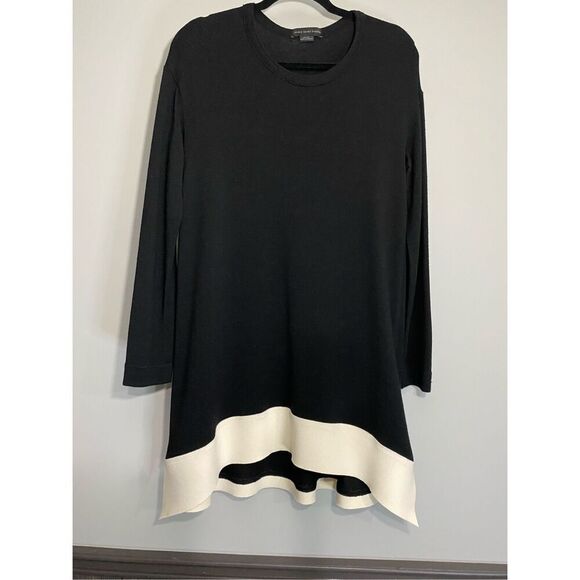 Size small/6 Marie Saint Pierre wool, blend, black and white dress or tunic. - Picture 5 of 11